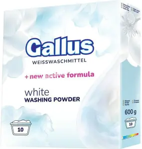 Gallus prací prášek White, 10 dávek, 600g